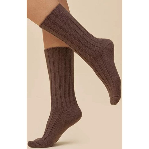 Wełniane skarpetki damskie kakao SW069, Kolor kakao, Rozmiar 35-38, Gabriella ze sklepu Primodo w kategorii Skarpetki damskie - zdjęcie 187330485