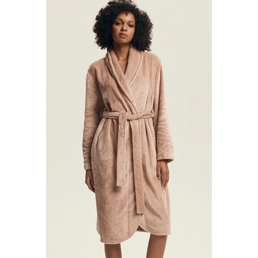 Henderson ciepły szlafrok damski Dextra 43595-24X, Kolor morelowy, Rozmiar L, Henderson ze sklepu Primodo w kategorii Szlafroki damskie - zdjęcie 187330545