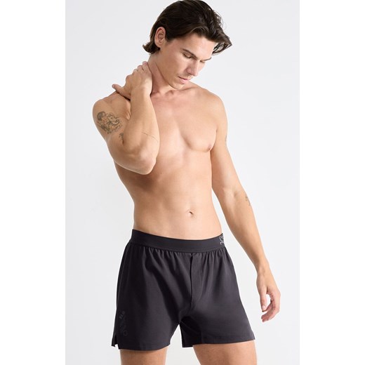 Sloggi bawełniane bokserki męskie Boxer Shorts 10215473-3828, Kolor grafitowy, Rozmiar L, Sloggi ze sklepu Primodo w kategorii Majtki męskie - zdjęcie 187330857