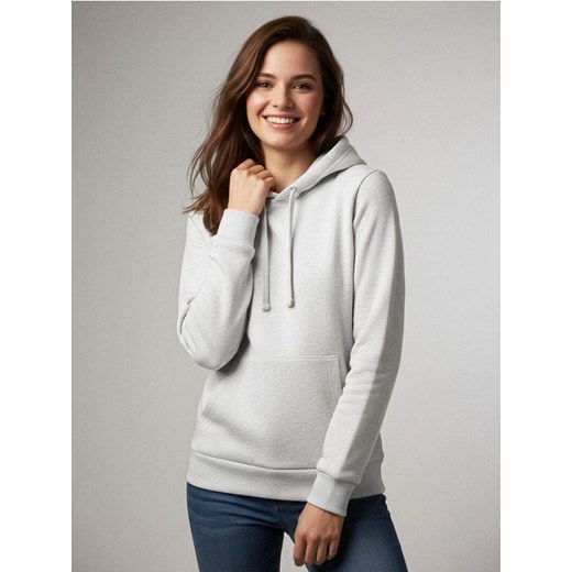 Sinsay - Bluza basic z kapturem - szary ze sklepu Sinsay w kategorii Bluzy damskie - zdjęcie 187333167