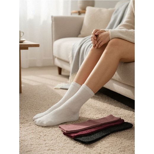 Sinsay - Skarpetki 4 pack - wielobarwny ze sklepu Sinsay w kategorii Skarpetki damskie - zdjęcie 187333198