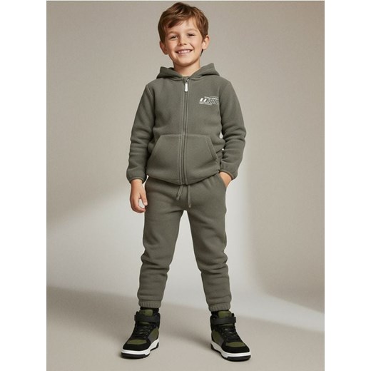 Sinsay - Polarowa bluza z kapturem - szary ze sklepu Sinsay w kategorii Bluzy chłopięce - zdjęcie 187333289