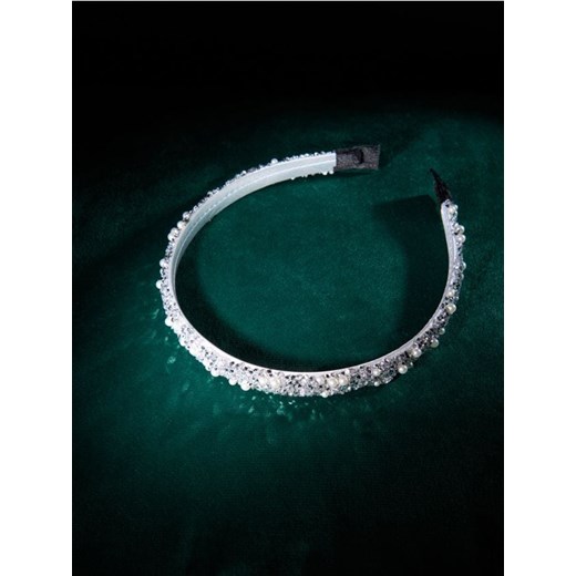 Sinsay - Opaska do włosów z perełkami i kryształkami - srebrny ze sklepu Sinsay w kategorii Opaski do włosów - zdjęcie 187333316