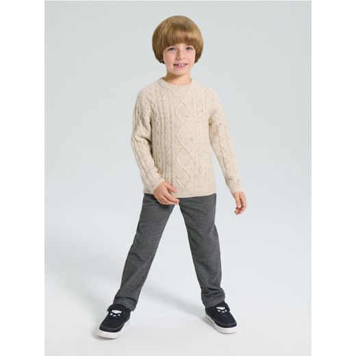 Sinsay - Sweter z dekoracyjnym splotem - beżowy ze sklepu Sinsay w kategorii Swetry chłopięce - zdjęcie 187333319