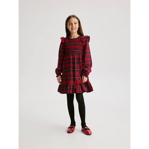 Reserved - Sukienka w kratę - wielobarwny ze sklepu Reserved w kategorii Sukienki dziewczęce - zdjęcie 187333918