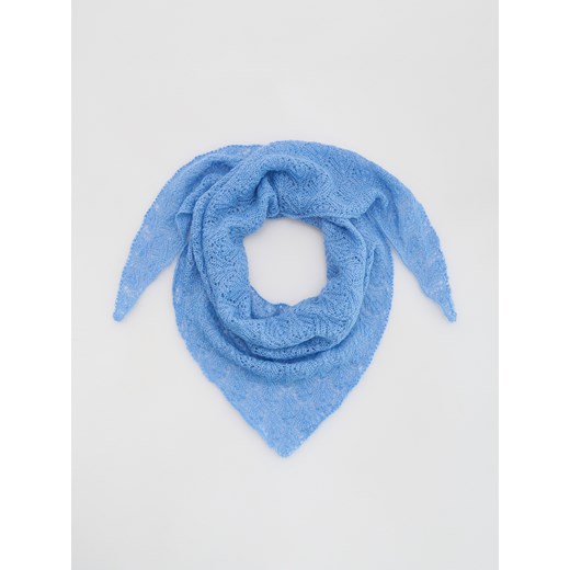 Reserved - Chusta z wełną i moherem - jasnoniebieski ze sklepu Reserved w kategorii Szaliki i chusty damskie - zdjęcie 187333959
