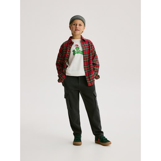 Reserved - Spodnie cargo - ciemnoszary Reserved 122 (6-7 lat) Reserved