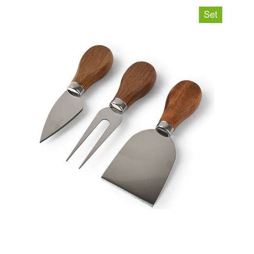 Salt and Pepper 3-częściowy zestaw &quot;Fromage&quot; w kolorze jasnobrązowym do sera - dł. 12,2 cm ze sklepu Limango Polska w kategorii Noże kuchenne - zdjęcie 187335018