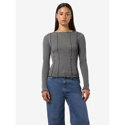 Noisy may Koszulka w kolorze szarym ze sklepu Limango Polska w kategorii Bluzki damskie - zdjęcie 187335135