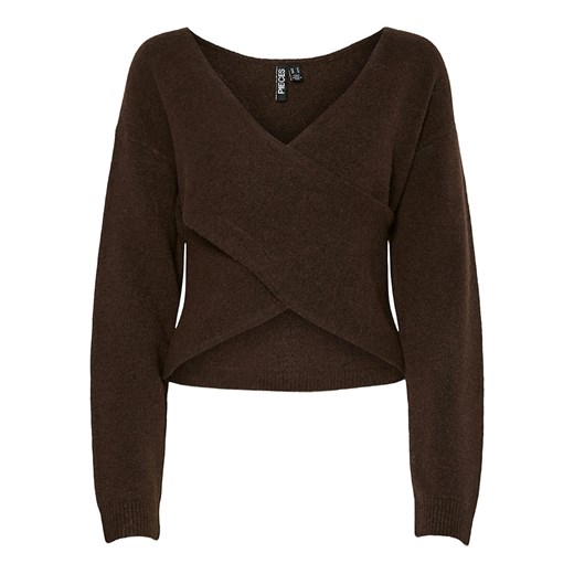 Pieces Sweter w kolorze brązowym ze sklepu Limango Polska w kategorii Swetry damskie - zdjęcie 187335169