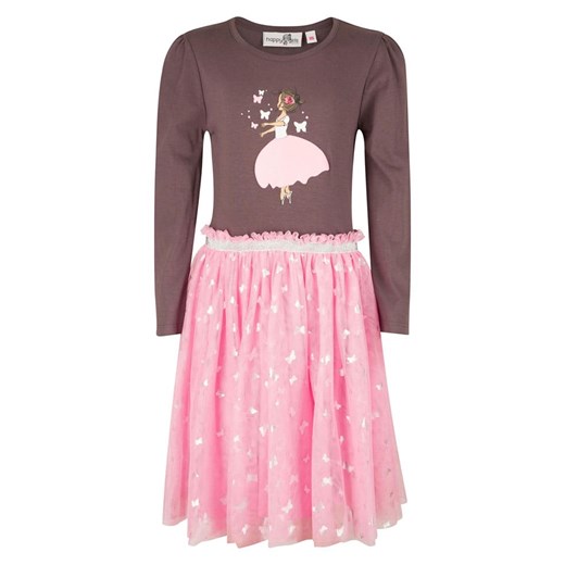 happy girls by Eisend Sukienka w kolorze brązowym ze sklepu Limango Polska w kategorii Sukienki dziewczęce - zdjęcie 187335269