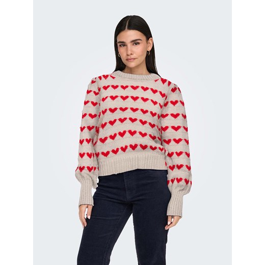 JDY Sweter w kolorze beżowym ze sklepu Limango Polska w kategorii Swetry damskie - zdjęcie 187335578