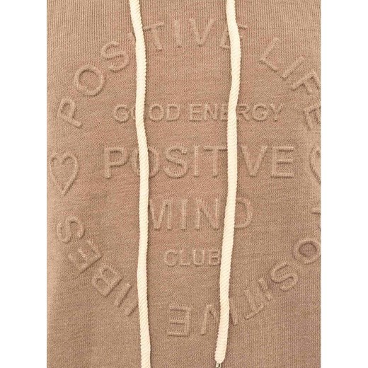Zwillingsherz Bluza &quot;Positive Mind&quot; w kolorze jasnobrązowym Zwillingsherz L/XL okazyjna cena Limango Polska
