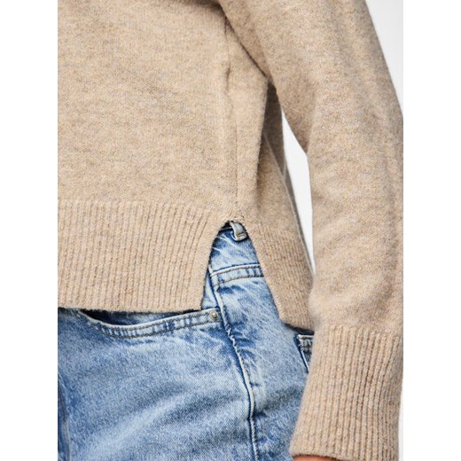 Pieces Sweter w kolorze beżowym Pieces XS promocja Limango Polska