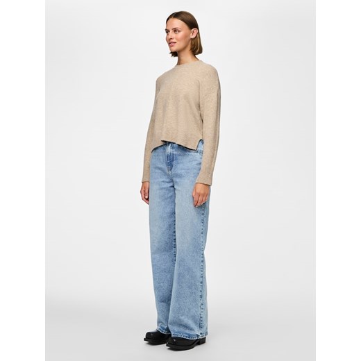 Pieces Sweter w kolorze beżowym Pieces L okazyjna cena Limango Polska