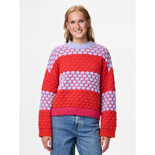 Pieces Sweter w kolorze czerwonym Pieces XS promocyjna cena Limango Polska
