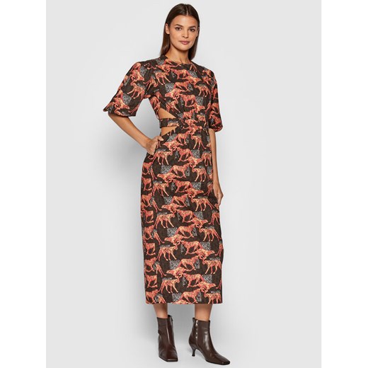 Remain Sukienka letnia Ferna RM685 Kolorowy Regular Fit ze sklepu MODIVO w kategorii Sukienki - zdjęcie 187337637