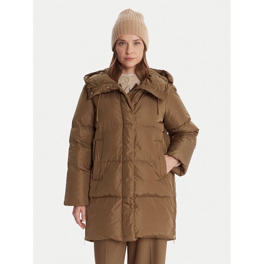 Weekend Max Mara Kurtka puchowa Newbembo 2525496072 Brązowy Relaxed Fit ze sklepu MODIVO w kategorii Kurtki damskie - zdjęcie 187337647