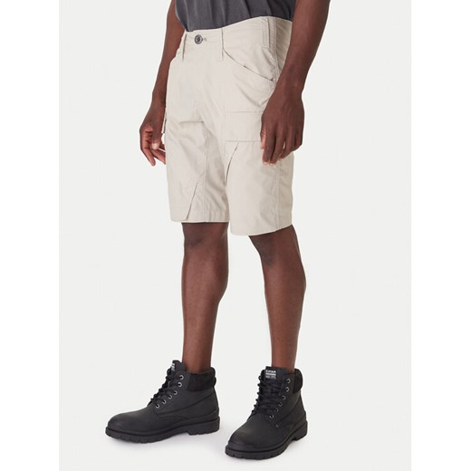 G-Star Raw Szorty materiałowe 3D Cargo D26222-D308 Écru Regular Fit ze sklepu MODIVO w kategorii Spodenki męskie - zdjęcie 187337656
