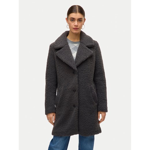 Vero Moda Kożuch Kylie Teddy 10289938 Szary Loose Fit ze sklepu MODIVO w kategorii Kożuchy - zdjęcie 187337689