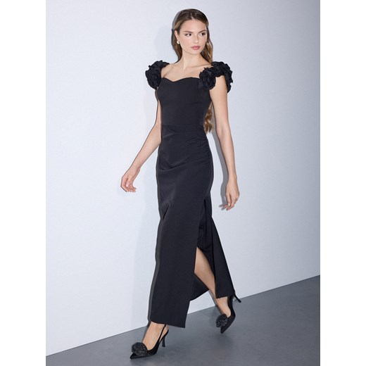 Mohito - Sukienka maxi z rozcięciem - czarny ze sklepu Mohito w kategorii Sukienki - zdjęcie 187338087