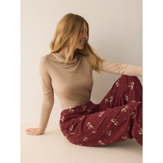 Reserved - Piżamowe spodnie - czerwony ze sklepu Reserved w kategorii Piżamy damskie - zdjęcie 187338456