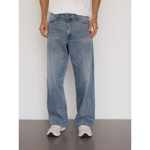 Reserved - Jeansy loose z efektem sprania - granatowy ze sklepu Reserved w kategorii Jeansy męskie - zdjęcie 187338469