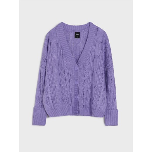 Sinsay - Ażurowy sweter - różowy ze sklepu Sinsay w kategorii Swetry damskie - zdjęcie 187339085