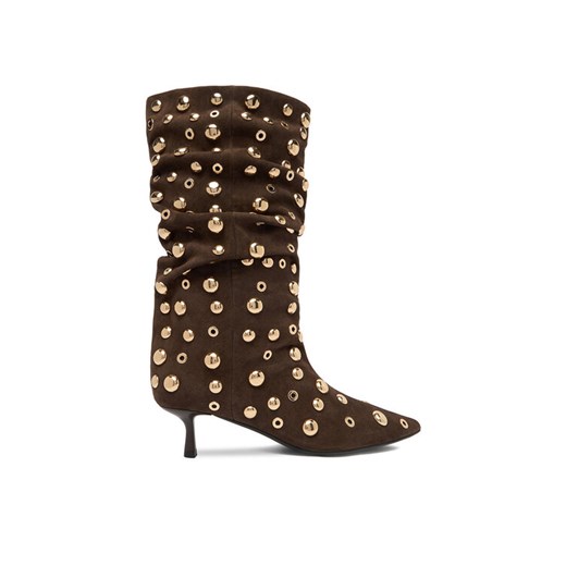 Botki Eva Minge EO-TESS-2117-05 Brązowy ze sklepu eobuwie.pl w kategorii Botki - zdjęcie 187339535