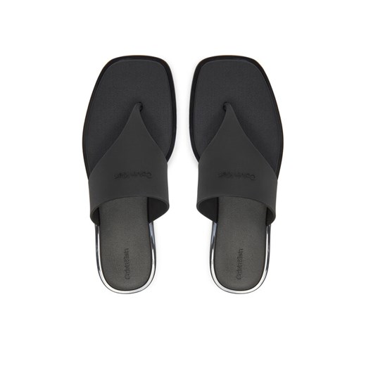 Japonki Calvin Klein Toepost Tpu Slide HW0HW02836 Czarny ze sklepu eobuwie.pl w kategorii Klapki damskie - zdjęcie 187339555