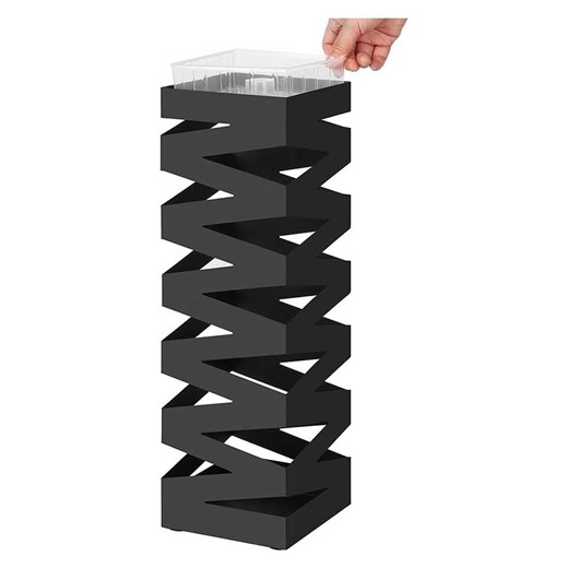 Songmics Stojak w kolorze czarnym na parasole - 15,5 x 49 x 15,5 cm Songmics onesize wyprzedaż Limango Polska