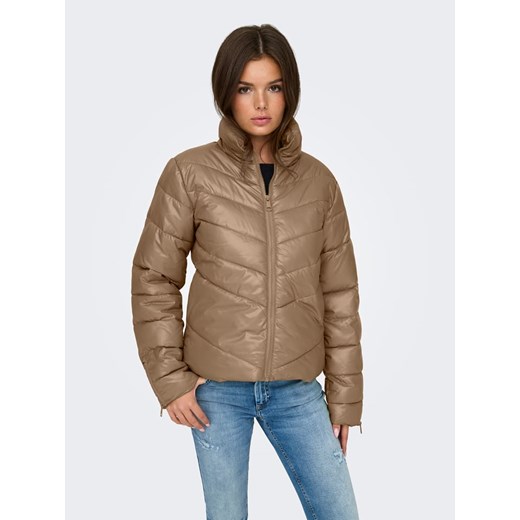 JDY Kurtka pikowana w kolorze jasnobrązowym ze sklepu Limango Polska w kategorii Kurtki damskie - zdjęcie 187340448