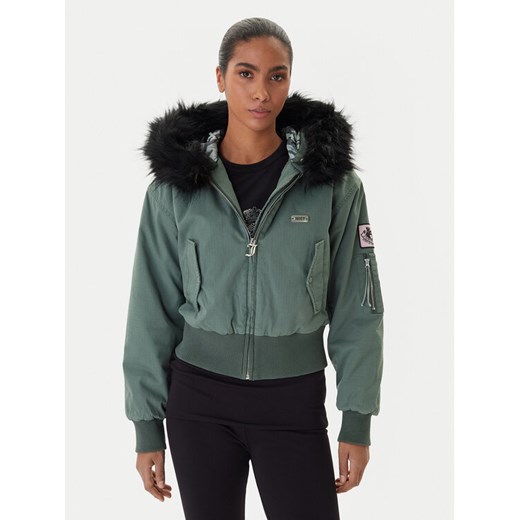 Juicy Couture Kurtka bomber JCOIJ225553 Zielony Regular Fit ze sklepu MODIVO w kategorii Kurtki damskie - zdjęcie 187340975
