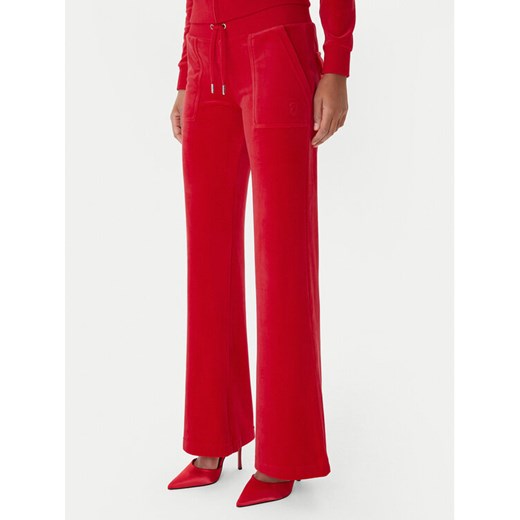 Juicy Couture Spodnie dresowe Layla JCSEBJ001 Czerwony Flared Leg ze sklepu MODIVO w kategorii Spodnie damskie - zdjęcie 187340979