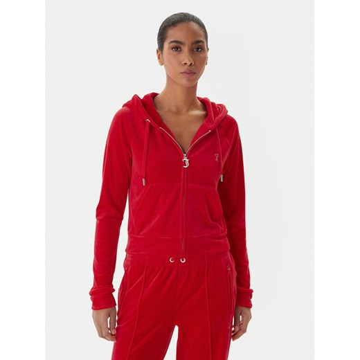 Juicy Couture Bluza Madison JCWAS225306 Czerwony Slim Fit ze sklepu MODIVO w kategorii Bluzy damskie - zdjęcie 187340986