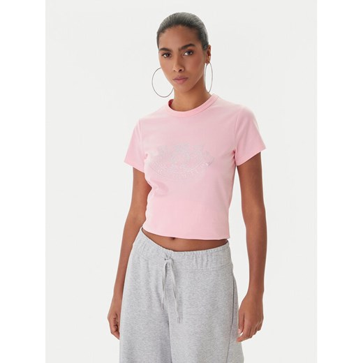Juicy Couture T-Shirt JCGTK225015 Różowy Slim Fit ze sklepu MODIVO w kategorii Bluzki damskie - zdjęcie 187340988