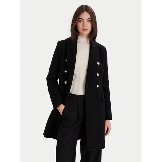Morgan Płaszcz wełniany 252-GATIM.F Czarny Regular Fit ze sklepu MODIVO w kategorii Płaszcze damskie - zdjęcie 187340995