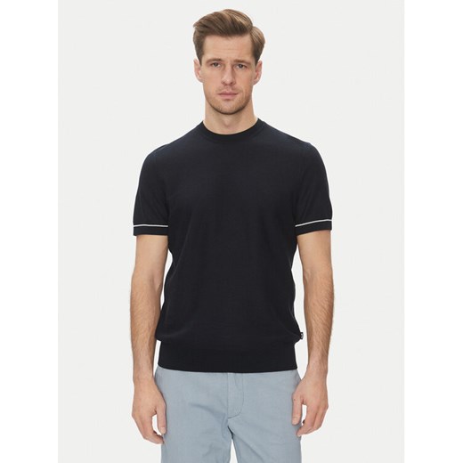 BOSS T-Shirt Jianfranco 50537642 Granatowy Regular Fit ze sklepu MODIVO w kategorii Swetry męskie - zdjęcie 187340999