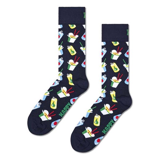 Happy Socks Skarpety (4 pary) ze wzorem Happy Socks 36-40 wyprzedaż Limango Polska