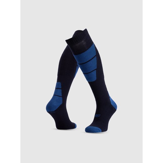Męskie skarpety narciarskie 4F 4FWMM00UFSOM240 - czarne ze sklepu Sportstylestory.com w kategorii Skarpetki męskie - zdjęcie 187343019