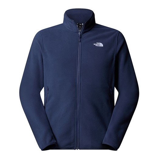 Bluza męska The North Face Glacier Full-Zip Fleece 0A8D0R8K21 - granatowa ze sklepu streetstyle24.pl w kategorii Bluzy męskie - zdjęcie 187343047