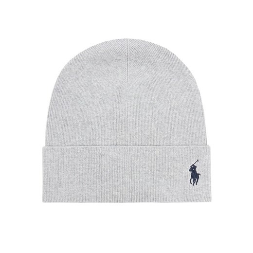 Polo Ralph Lauren Czapka 449959339003 Szary ze sklepu MODIVO w kategorii Czapki zimowe męskie - zdjęcie 187343365