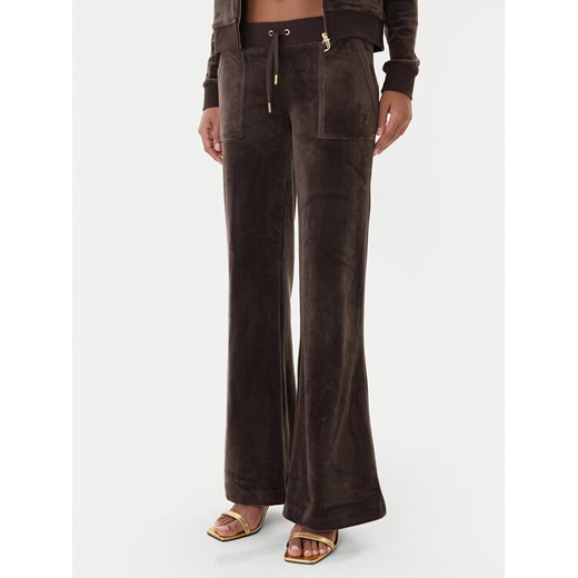 Juicy Couture Spodnie dresowe Layla JCSEBJ001G Brązowy Regular Fit ze sklepu MODIVO w kategorii Spodnie damskie - zdjęcie 187343369