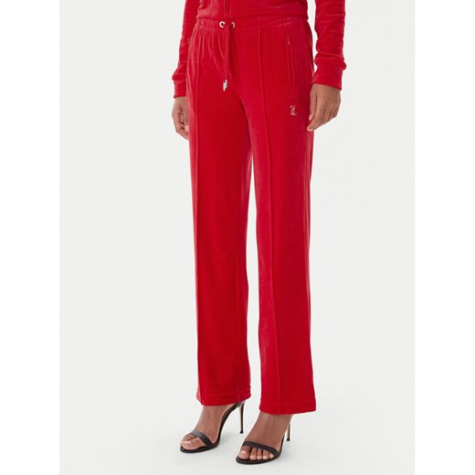 Juicy Couture Spodnie dresowe Tina JCWBJ225307 Czerwony Regular Fit ze sklepu MODIVO w kategorii Spodnie damskie - zdjęcie 187343376