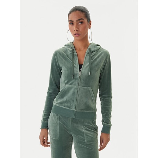 Juicy Couture Bluza Robertson JCAP176 Zielony Slim Fit ze sklepu MODIVO w kategorii Bluzy damskie - zdjęcie 187343396