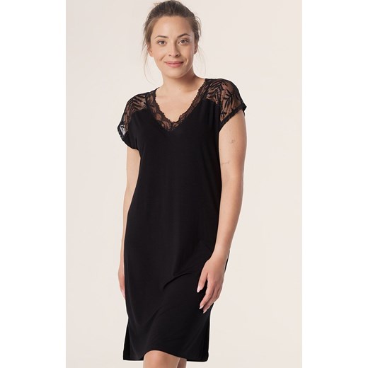 Mefemi krótka koszula nocna Petra, Kolor czarny, Rozmiar S, Mefemi ze sklepu Primodo w kategorii Koszule nocne - zdjęcie 187343836