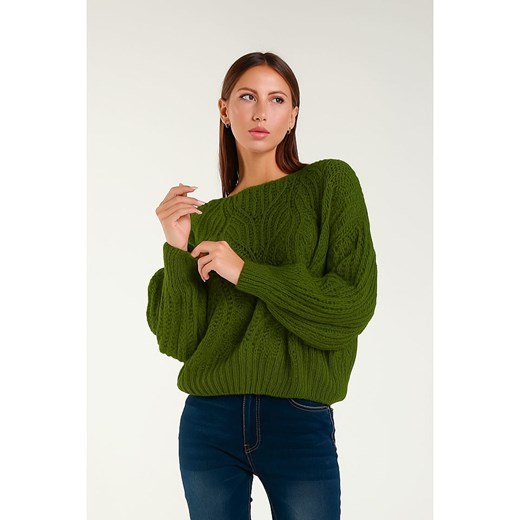 Tamba Sweter w kolorze zielonym Tamba 36/38 okazja Limango Polska