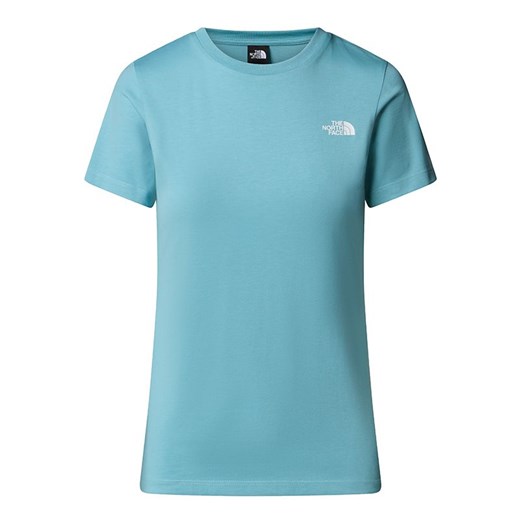 Koszulka damska The North Face Simple Dome 0A87NHBOA1 - niebieskie ze sklepu streetstyle24.pl w kategorii Bluzki damskie - zdjęcie 187344218