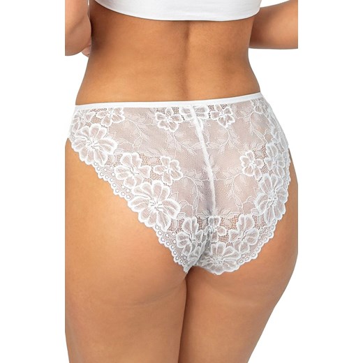 Donna figi damskie bawełniane z koronką białe 247, Kolor biały, Rozmiar S, Donna ze sklepu Intymna w kategorii Majtki damskie - zdjęcie 187344316