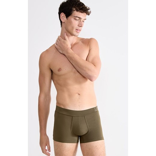 Sloggi bawełniane bokserki męskie Trunks 10215472-7305, Kolor khaki, Rozmiar L, Sloggi ze sklepu Intymna w kategorii Majtki męskie - zdjęcie 187344617
